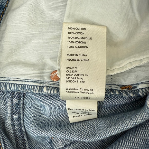 We The Free by Free People Loving Good Vibrations Blue Cutoff Denim Shorts 26 - Picture 8 of 8